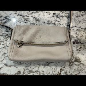 Kate Spade Cobble Hill Marsala Cream Foldover Bag